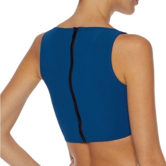 Rochelle Sara Swim Bikini Hibiscus Red Fabi Zip Top Mercer Low Rise Bottoms Sz 0 - Picture 14 of 15